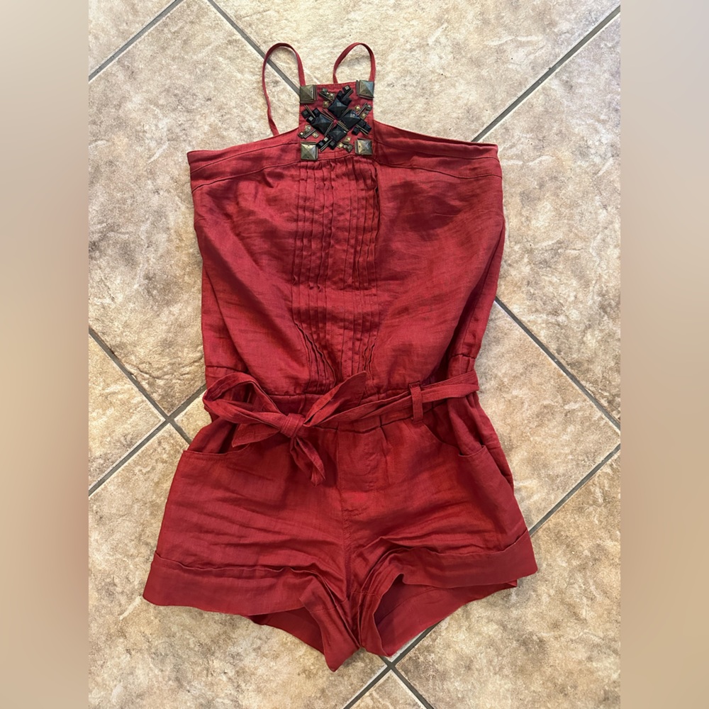 Red/Orange Romper by xoxo